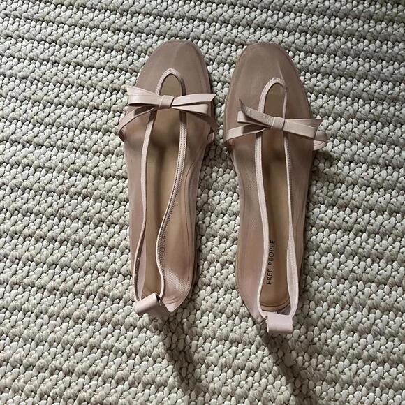 Free People Mesh Mania Bow Flats - Picture 1 of 2
